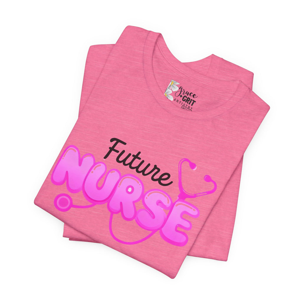 Future Nurse T-Shirt – Pink Stethoscope Nursing Student Tee