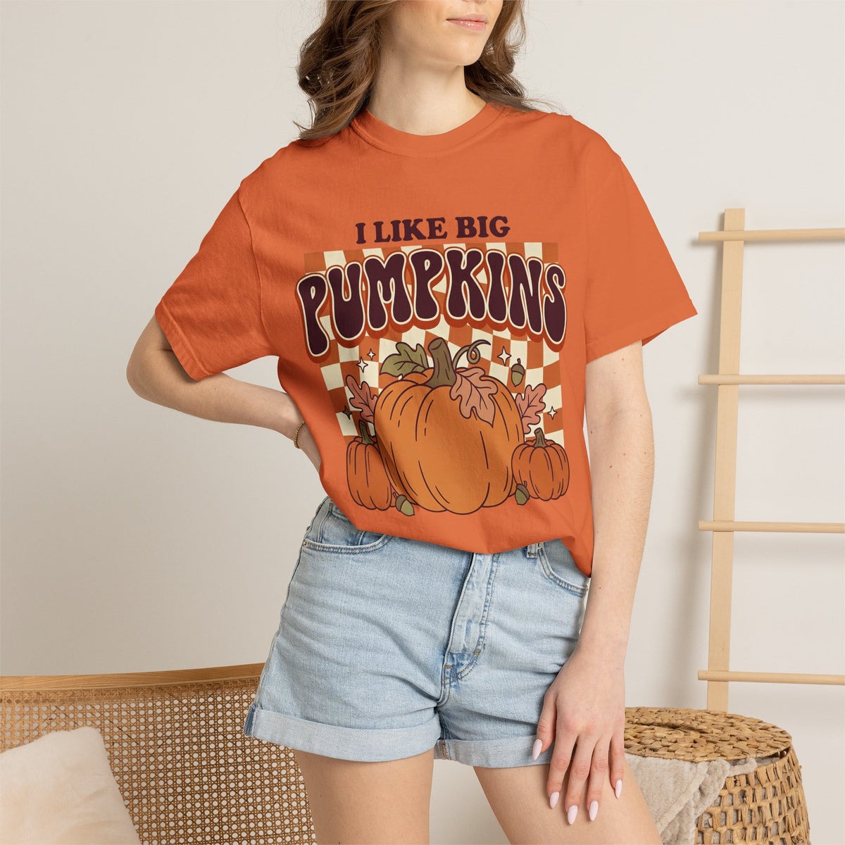 I Like Big Pumpkins Fall Thanksgiving T-Shirt