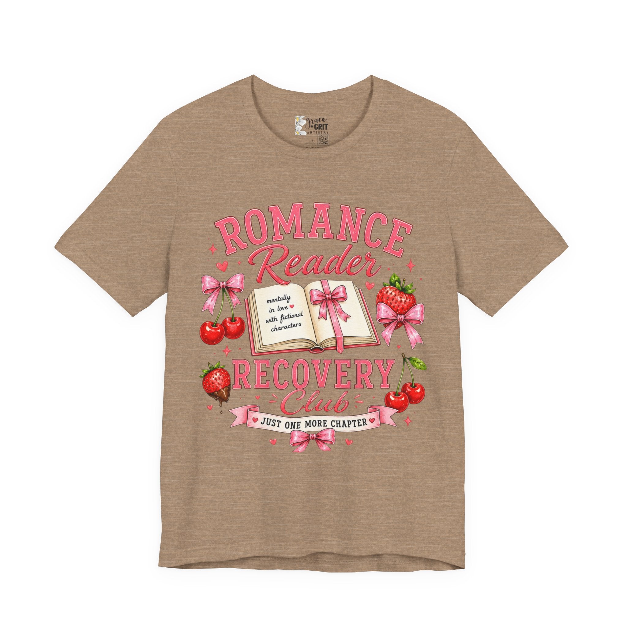 Romance Reader Recovery Club Tee — “Just One More Chapter” Graphic Shirt