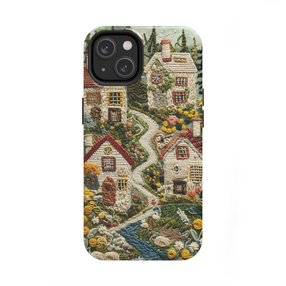 Cozy Cottagecore Village Tough Phone Case
