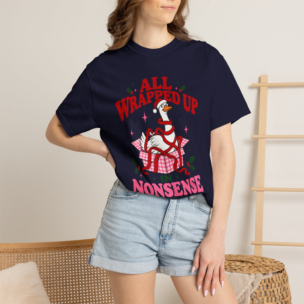 All Wrapped Up in Nonsense Christmas T-Shirt