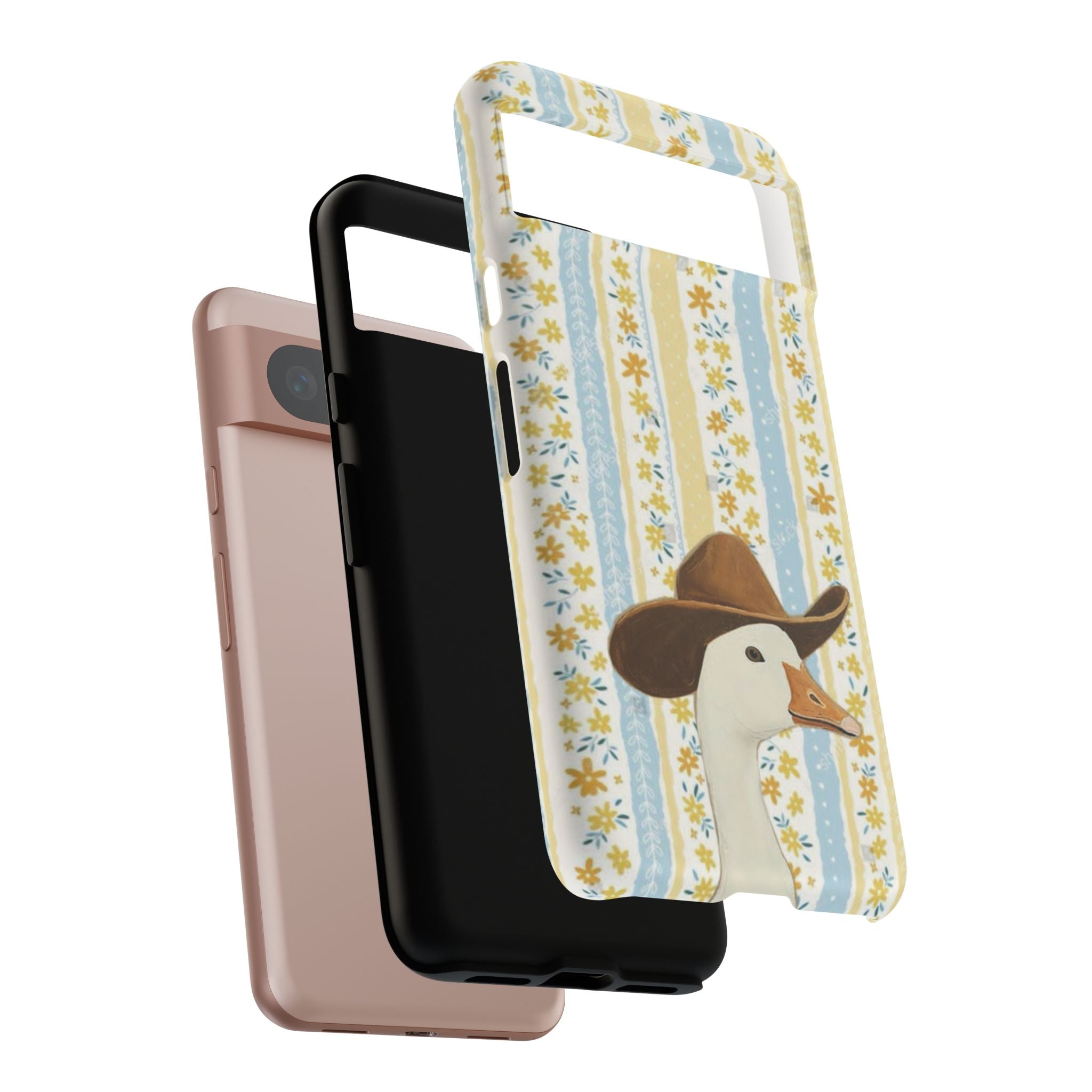 Goose Cowboy Phone Case – Cute Country Floral iPhone Cover
