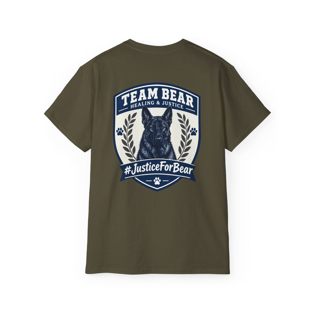 Team Bear #JusticeForBear Animal Advocacy T-Shirt