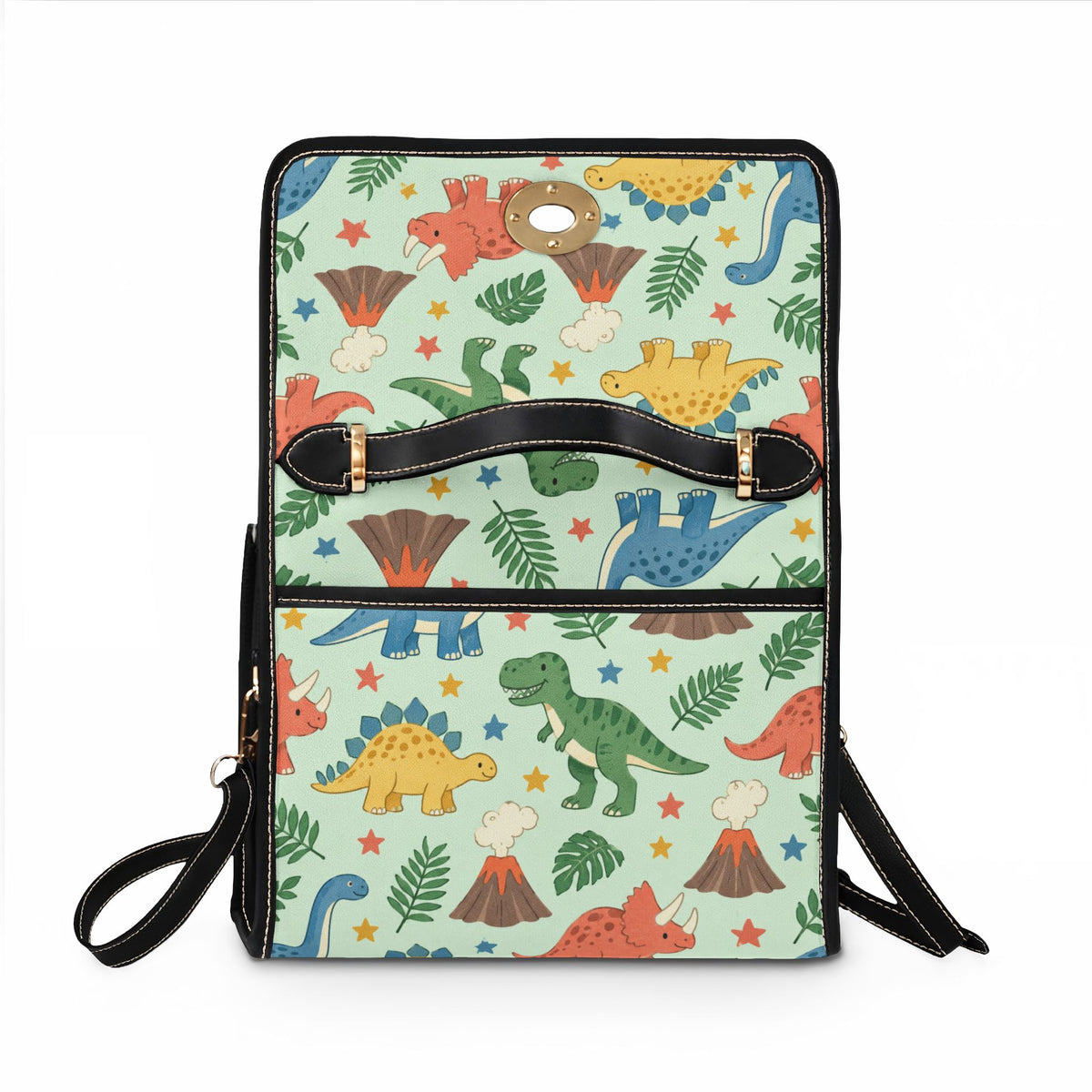 Dinosaur Adventure Canvas Crossbody Bag