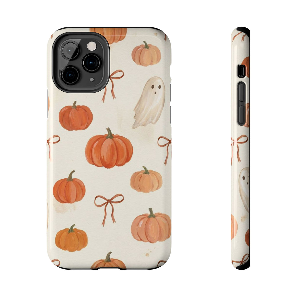 Pumpkin Ghost Phone Case – Cute Halloween Fall Pattern