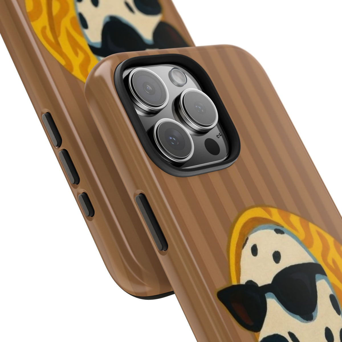Dalmatian in Scarf Tough Phone Case — Retro Dog Print Protective Cover
