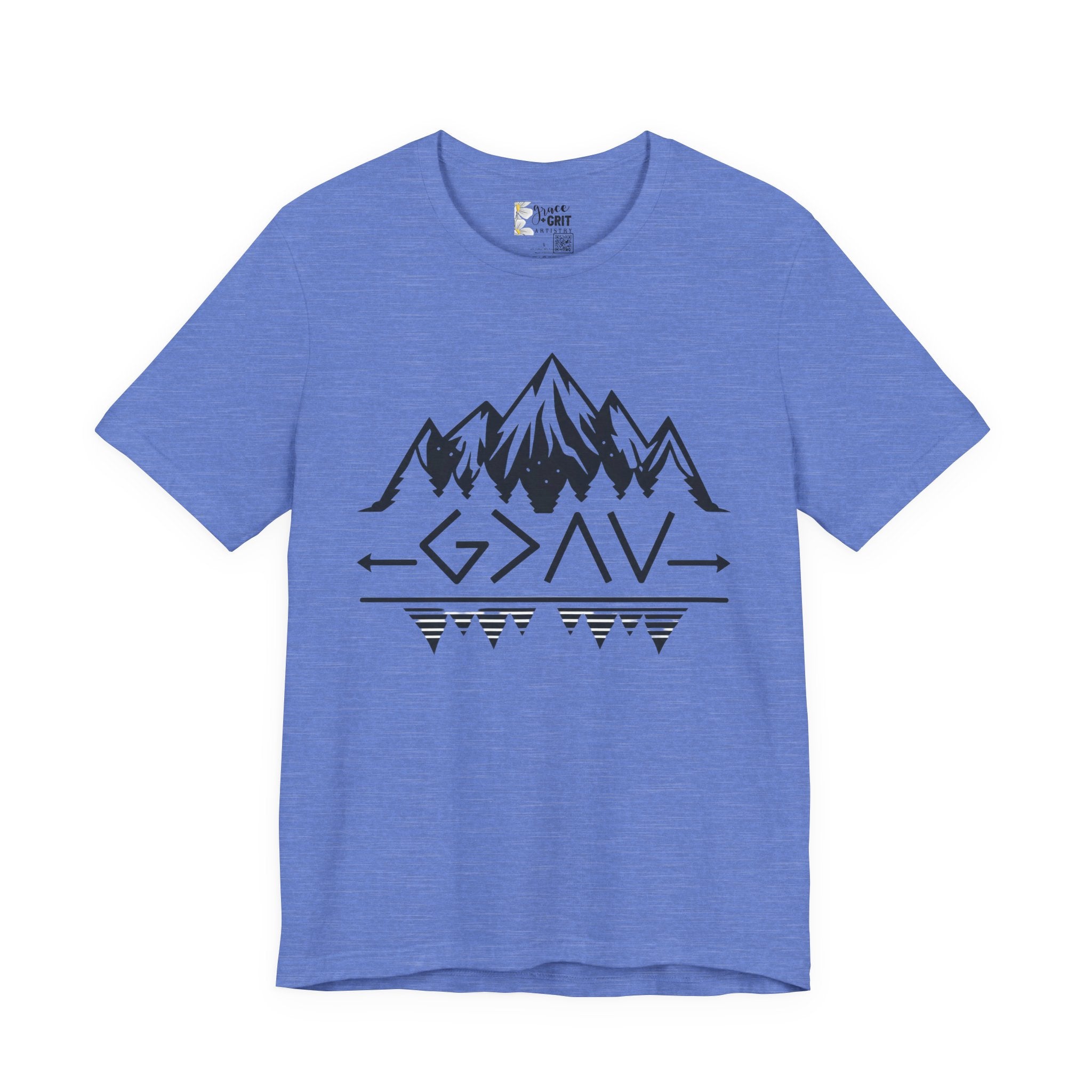 Mountain Camp Tee – Geometric Adventure Graphic T-Shirt