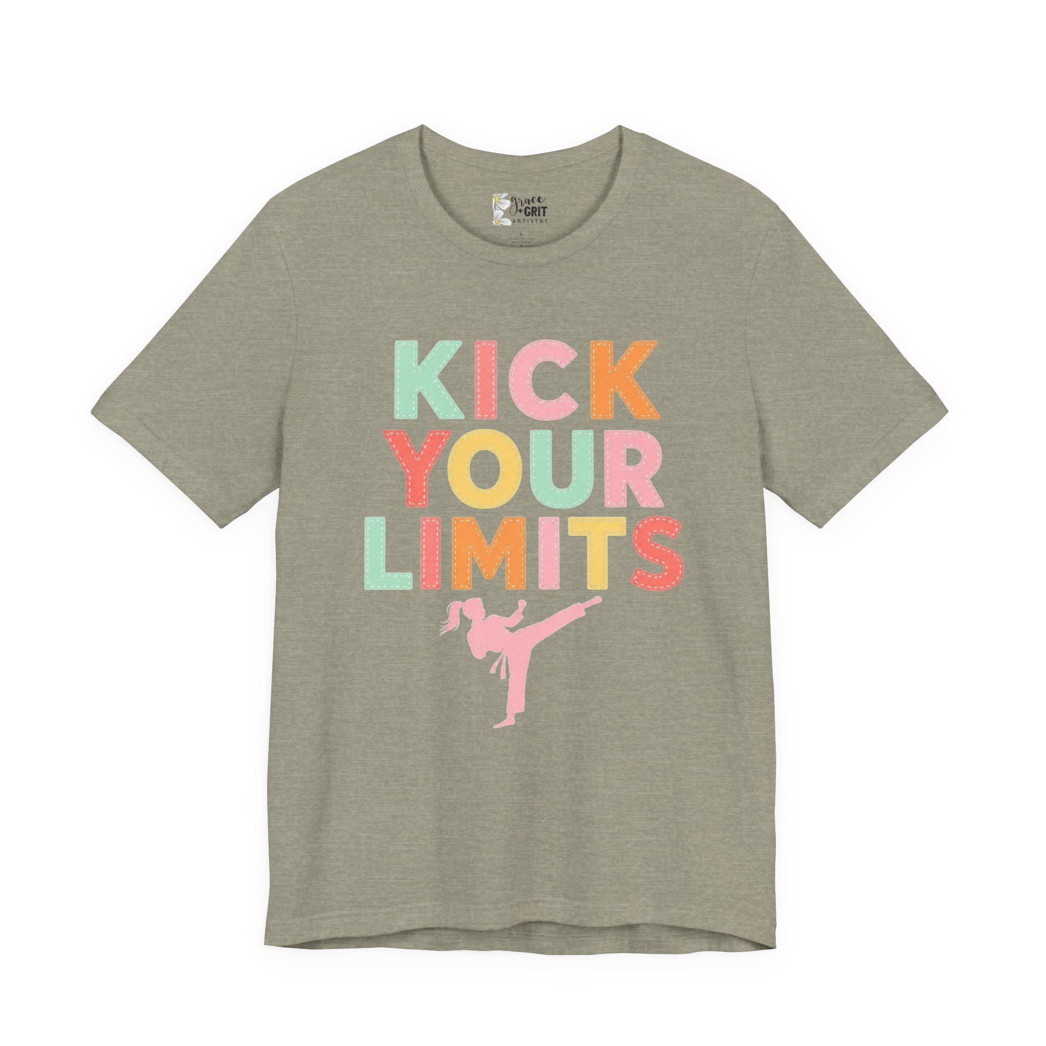 Kick Your Limits T-Shirt | Motivational Martial Arts Graphic Tee