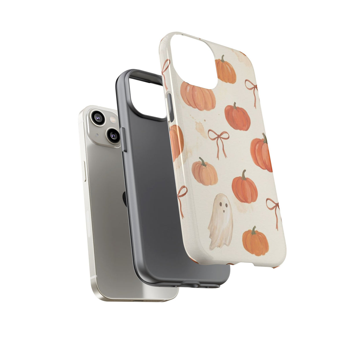 Autumn Pumpkin Ghost Tough Phone Case