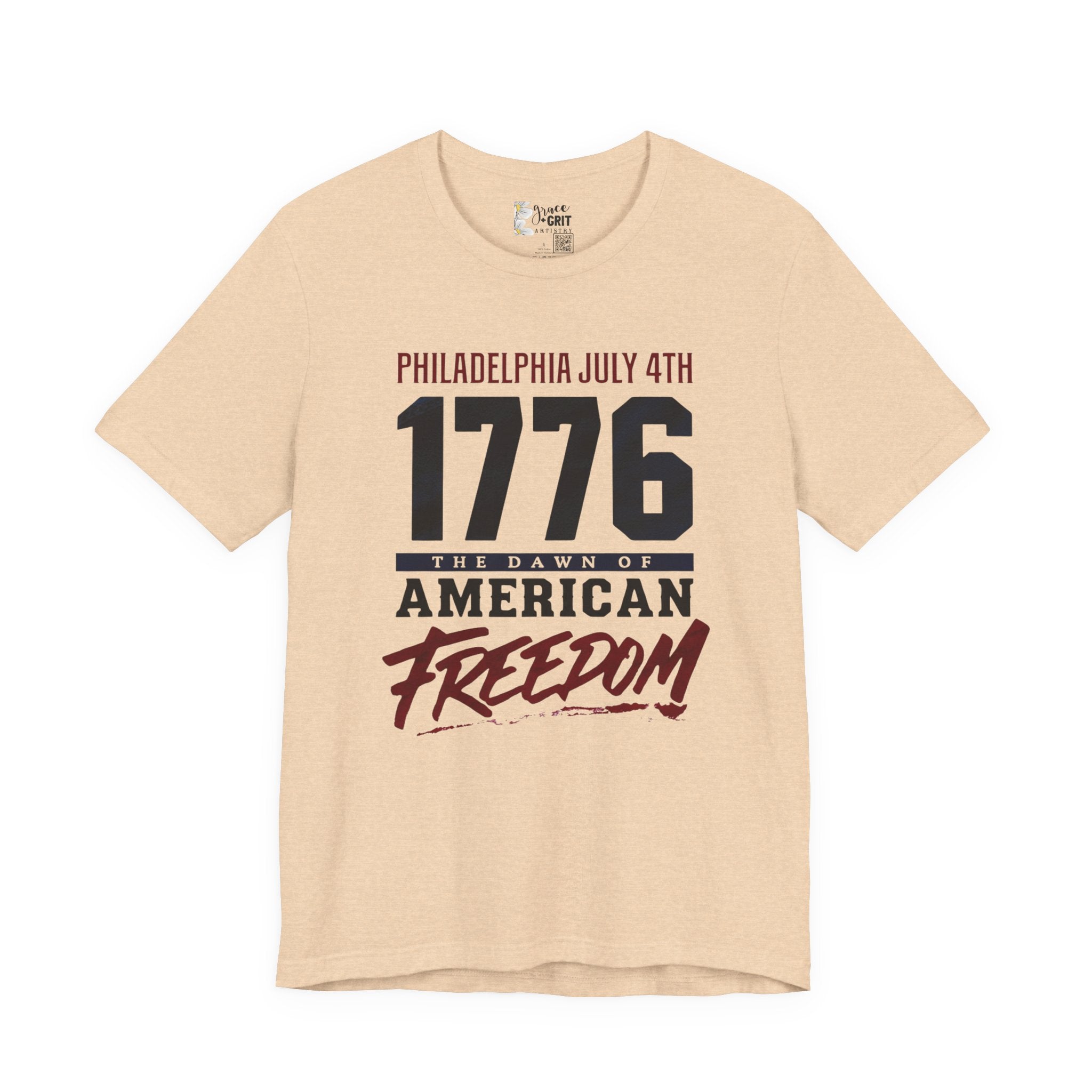 1776 American Freedom Tee — Philadelphia July 4th Patriotic T-Shirt