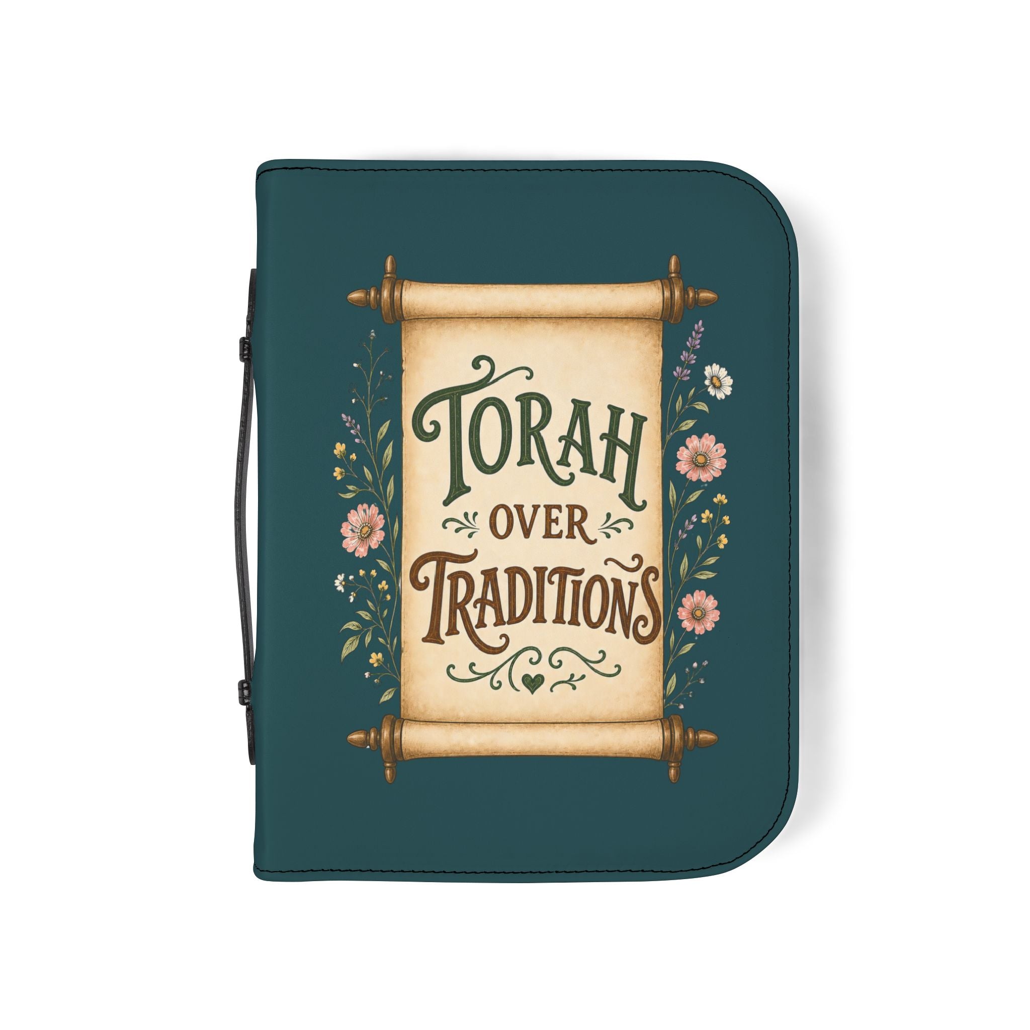 Bible Cover — "Torah Over Traditions" Zippered Book Cover