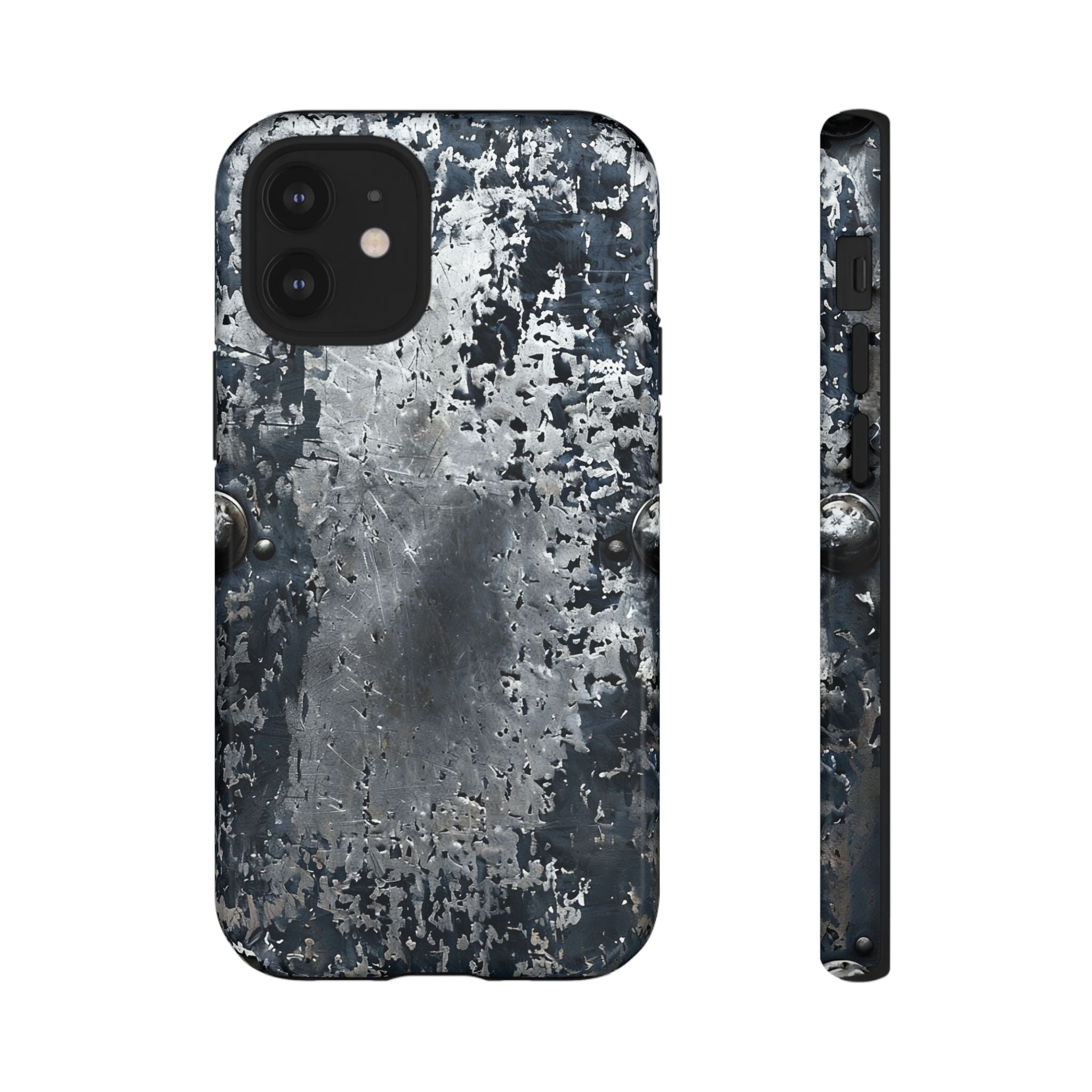 Rugged Rusted Metal Phone Case — Industrial Distressed Armor for iPhone