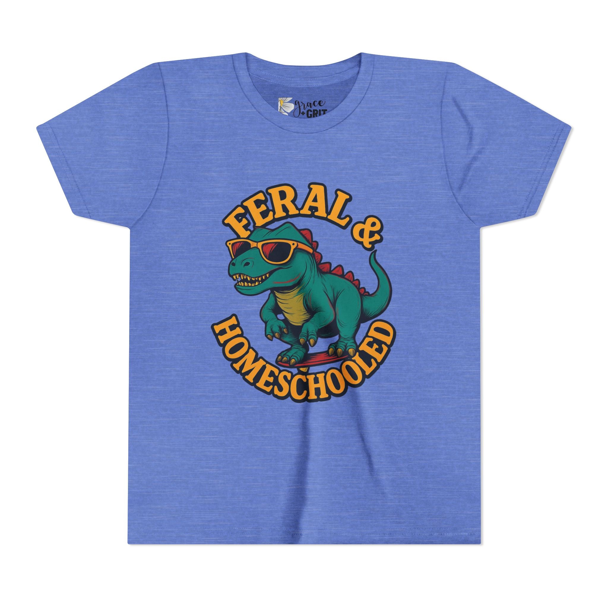 Feral & Homeschooled T-Shirt | Kids Dino Graphic Tee