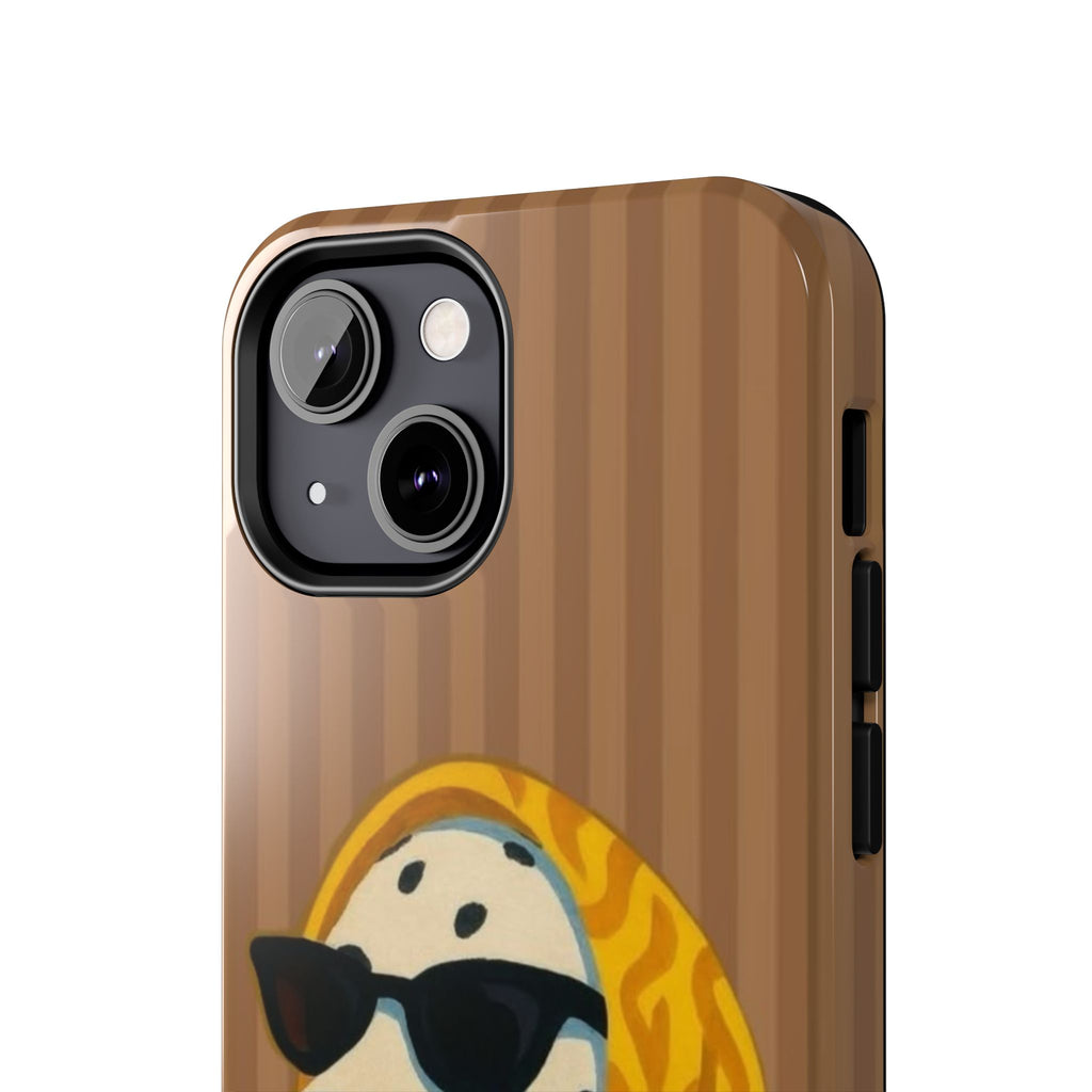 Dalmatian in Scarf Tough Phone Case — Retro Dog Print Protective Cover