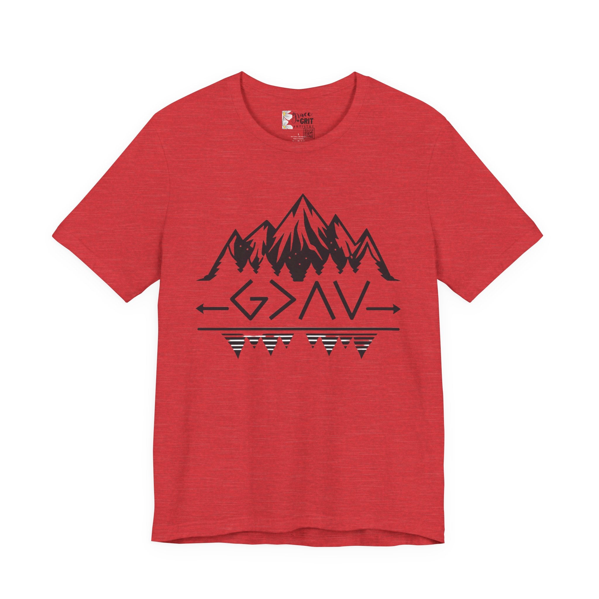 Mountain Camp Tee – Geometric Adventure Graphic T-Shirt