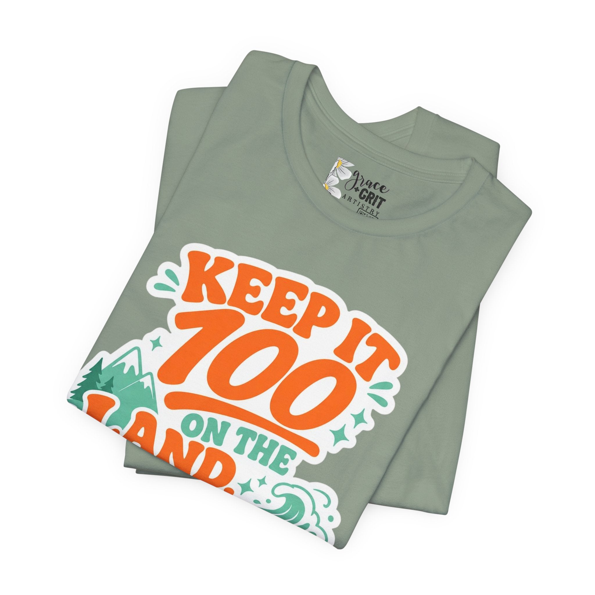 Keep It 100 Tee — On the Land, The Sea, The Sky Graphic T-Shirt
