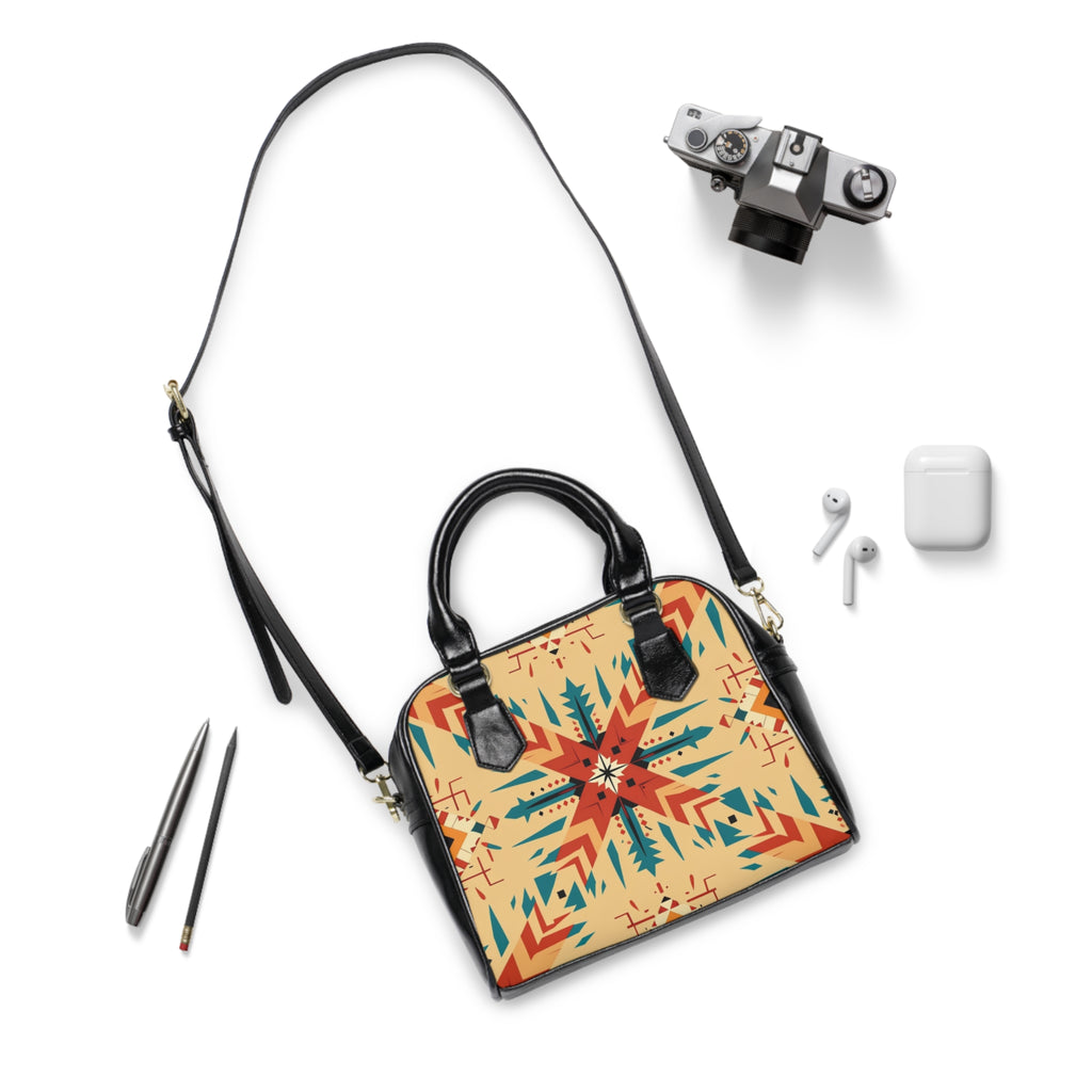 Southwestern Geometric Pattern Shoulder Handbag