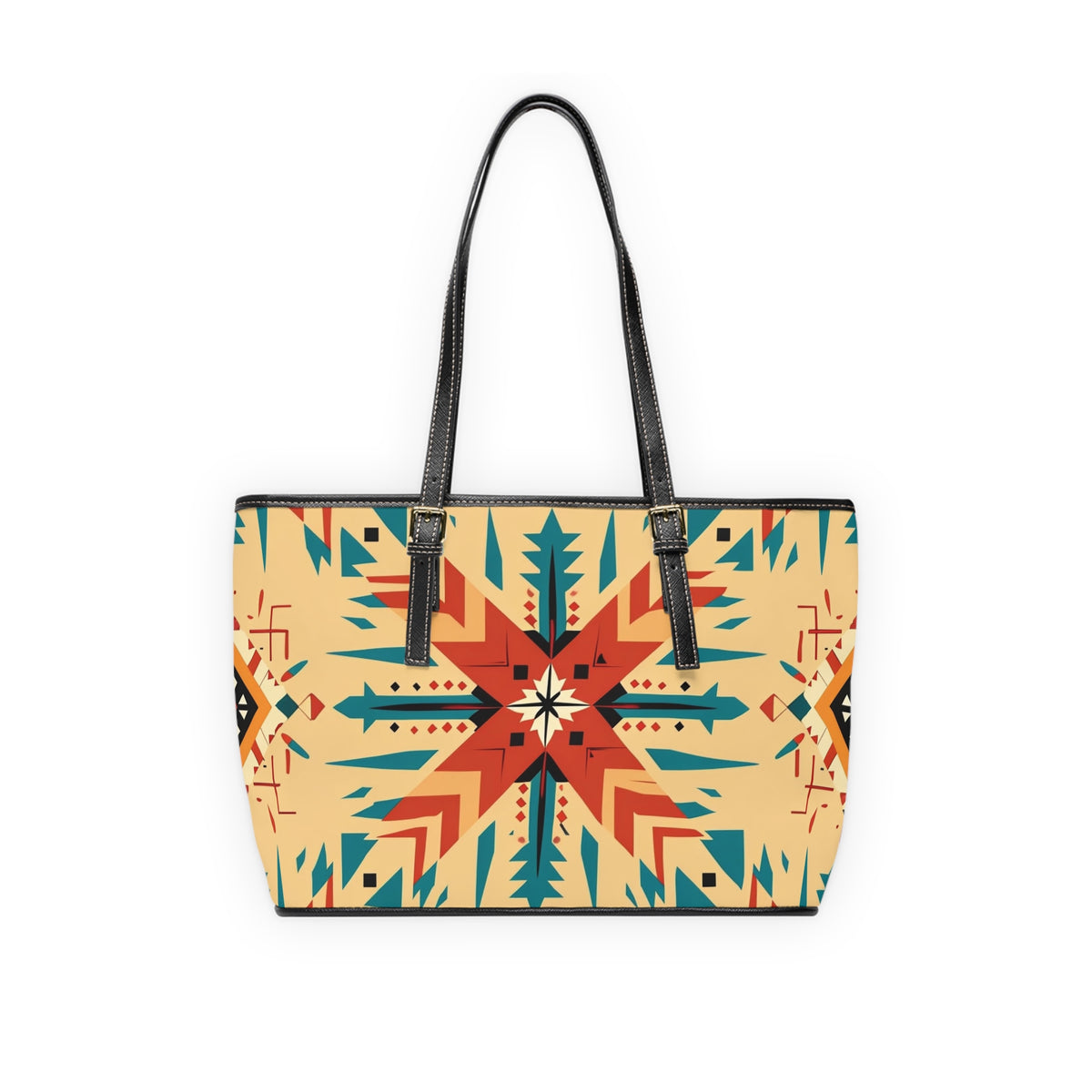 Southwestern Aztec Pattern PU Leather Shoulder Bag