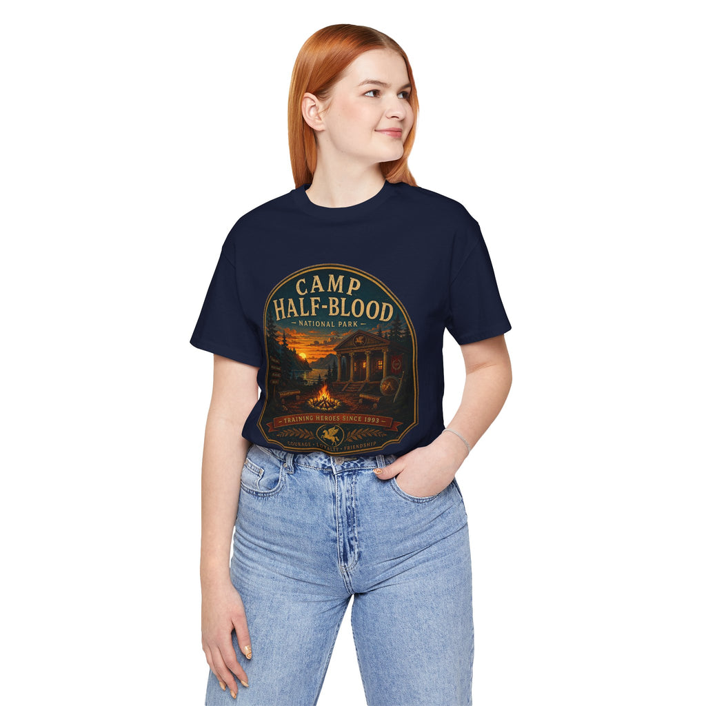 Camp Half-Blood Graphic Tee — Vintage National Park Percy Jackson Shirt