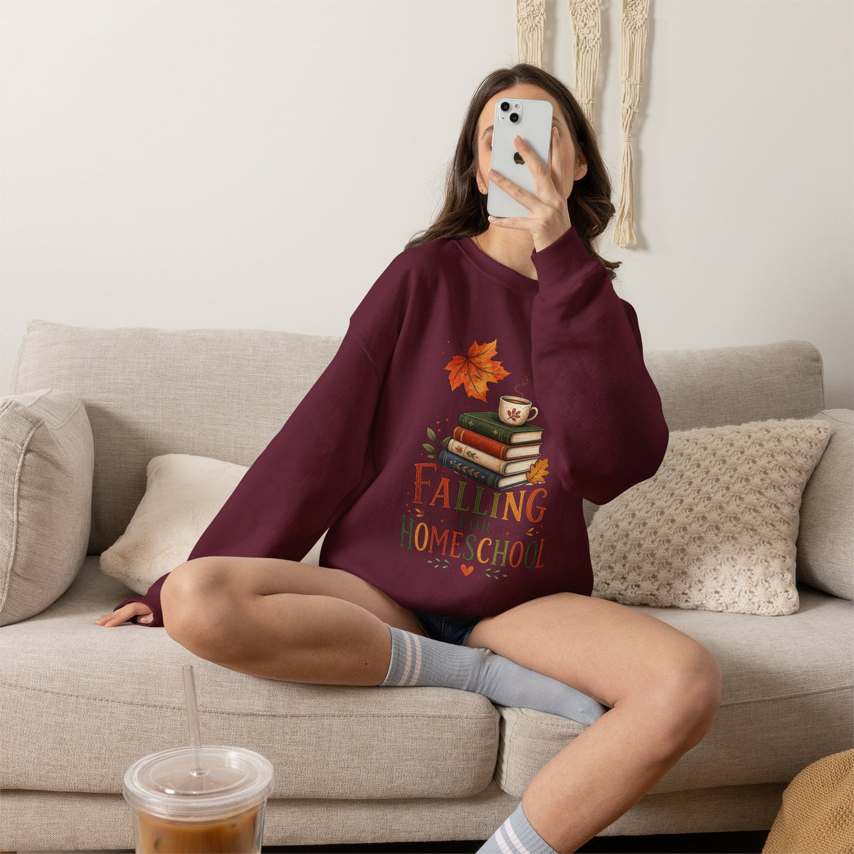 Falling for Home School Sweatshirt