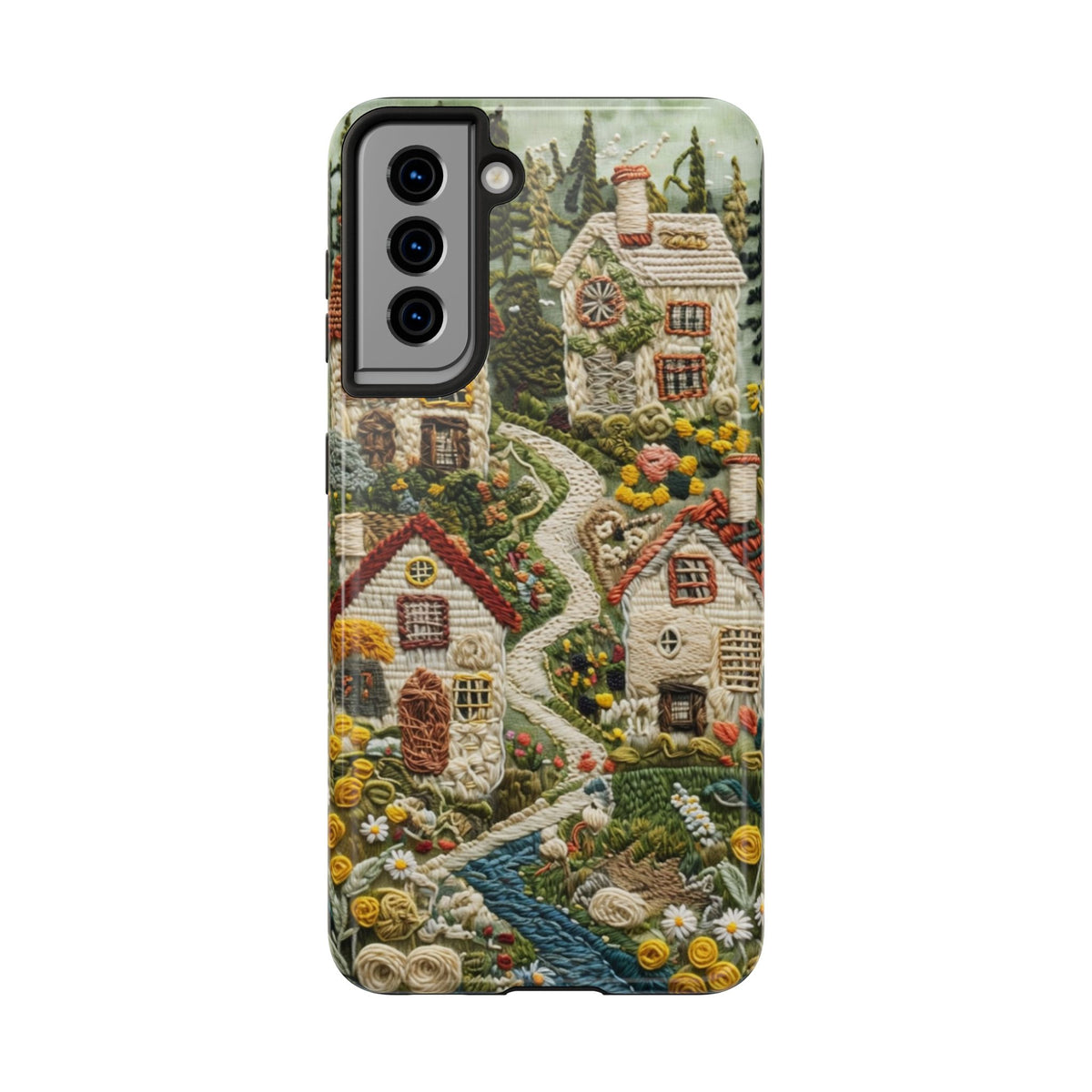 Cozy Cottagecore Village Tough Phone Case