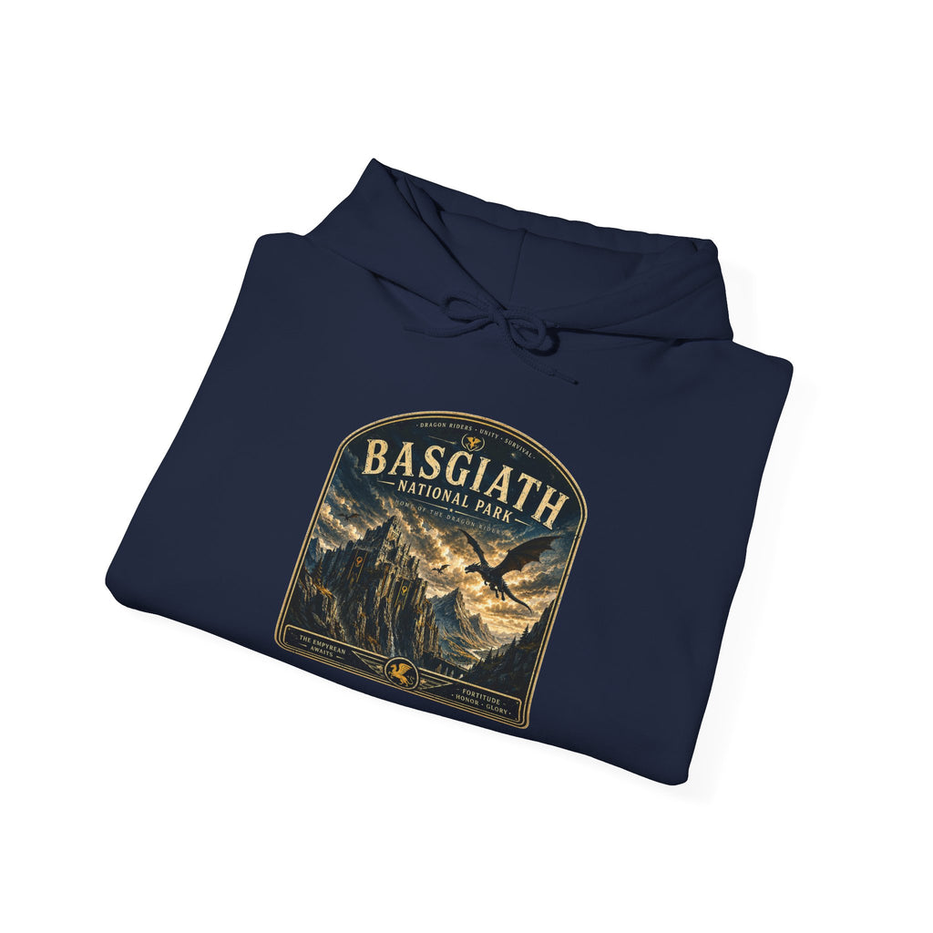 Basgiath Mountain Hoodie – Vintage Wilderness Adventure Pullover