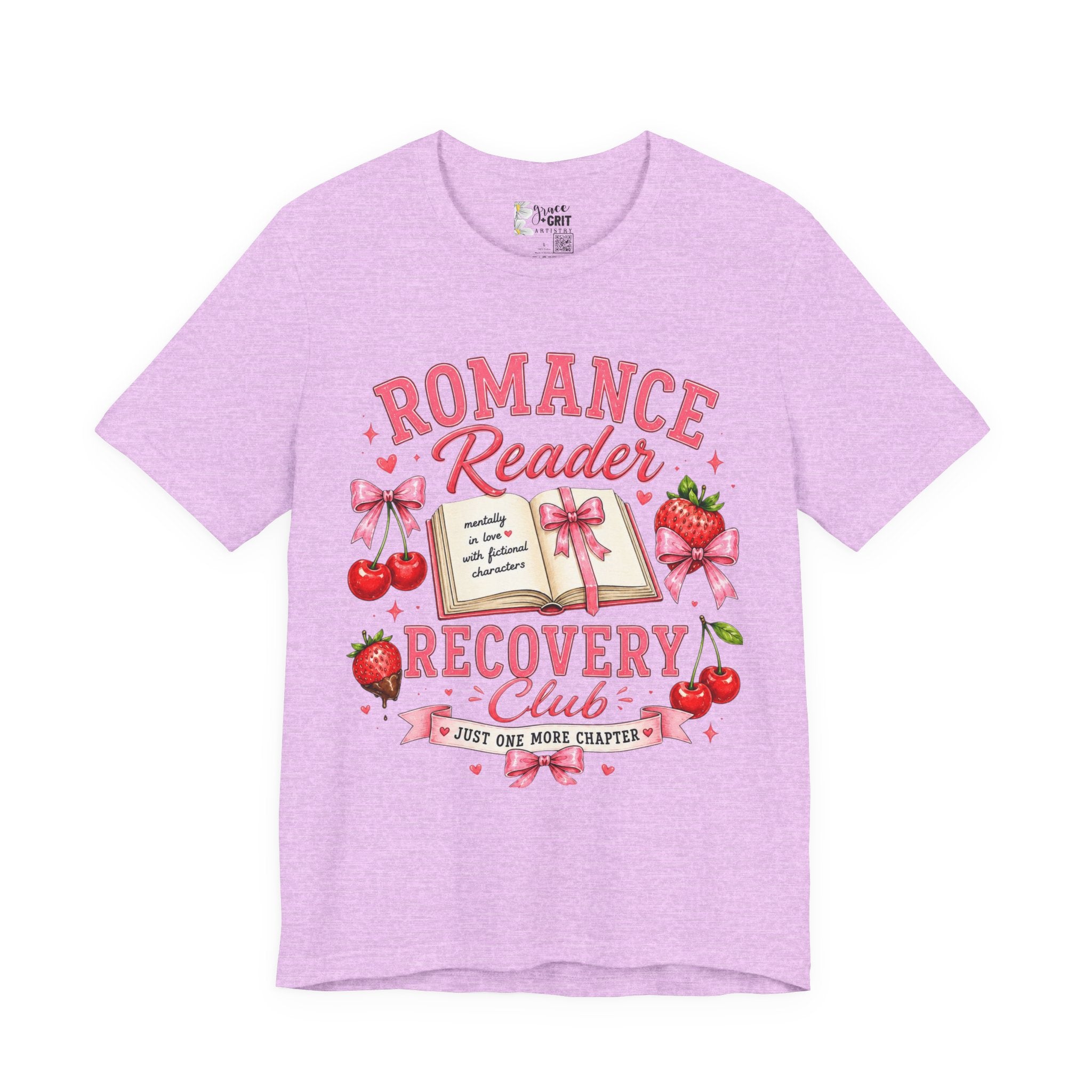 Romance Reader Recovery Club Tee — “Just One More Chapter” Graphic Shirt