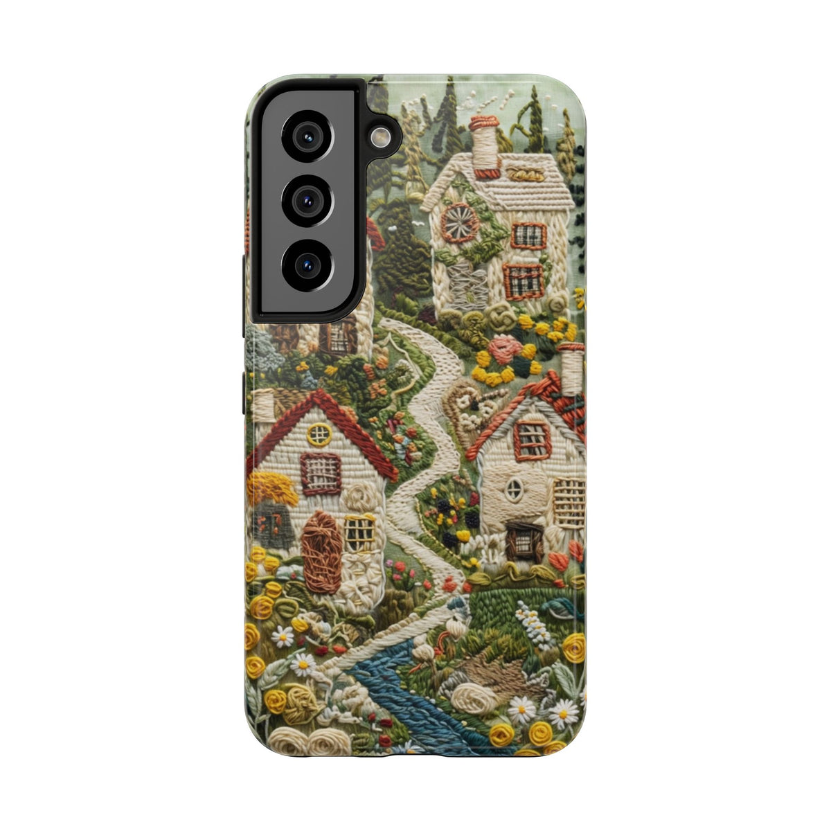Cozy Cottagecore Village Tough Phone Case