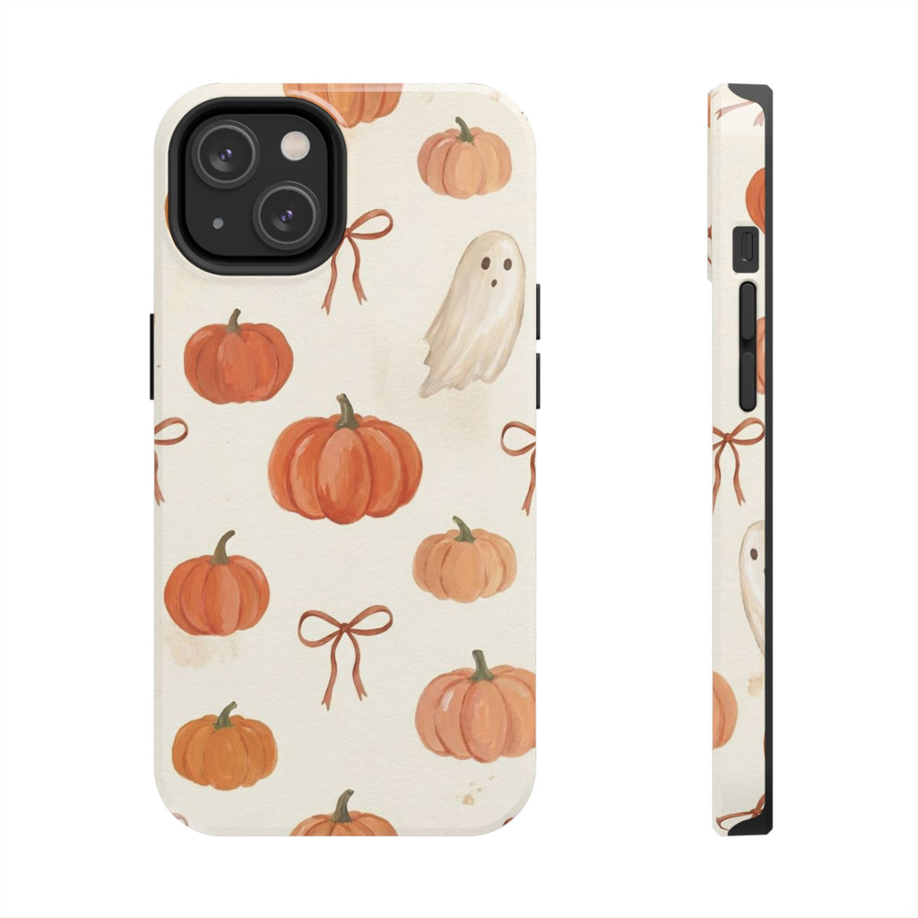 Pumpkin Ghost Phone Case – Cute Halloween Fall Pattern