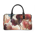 Floral Faux Leather Travel Bag