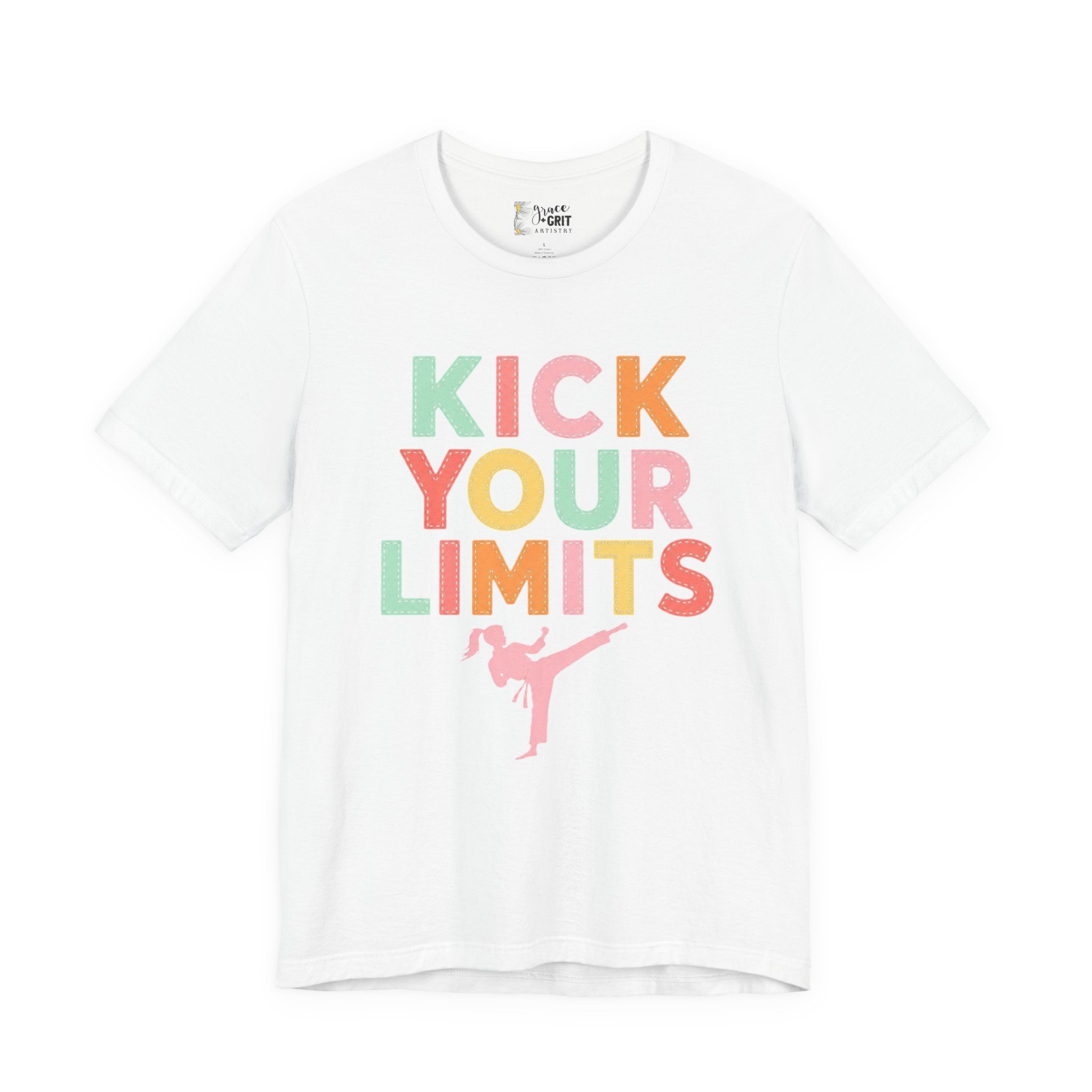 Kick Your Limits T-Shirt | Motivational Martial Arts Graphic Tee