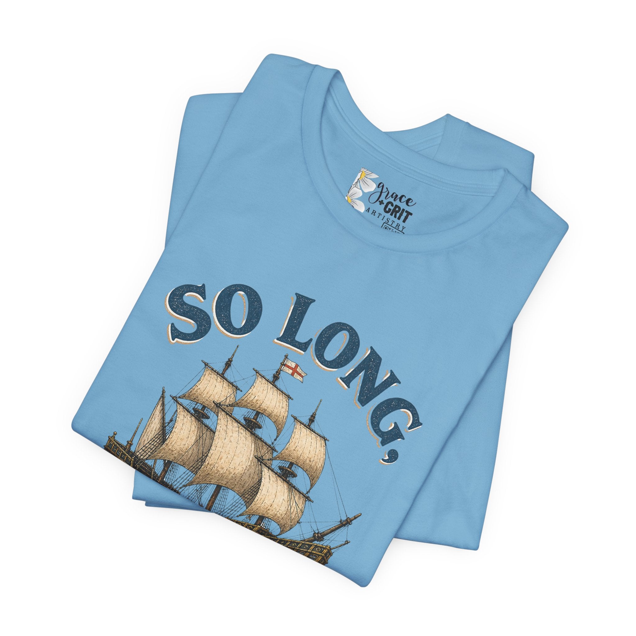 So Long London Ship T-Shirt — Vintage Sailing Graphic Tee