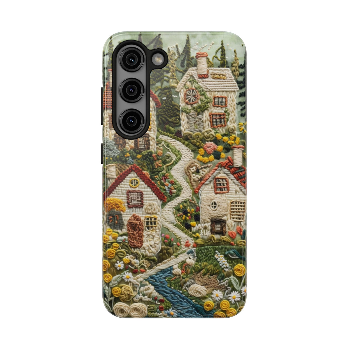 Cozy Cottagecore Village Tough Phone Case
