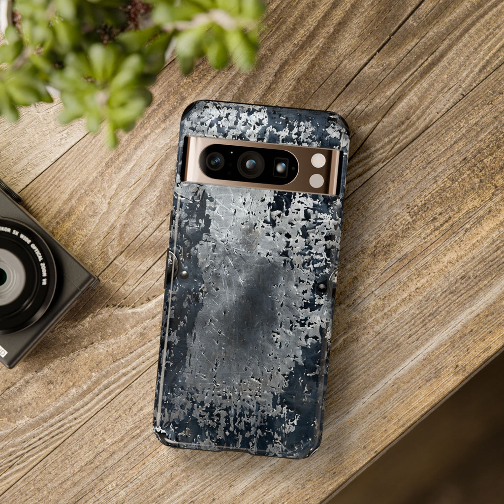 Rugged Rusted Metal Phone Case — Industrial Distressed Armor for iPhone