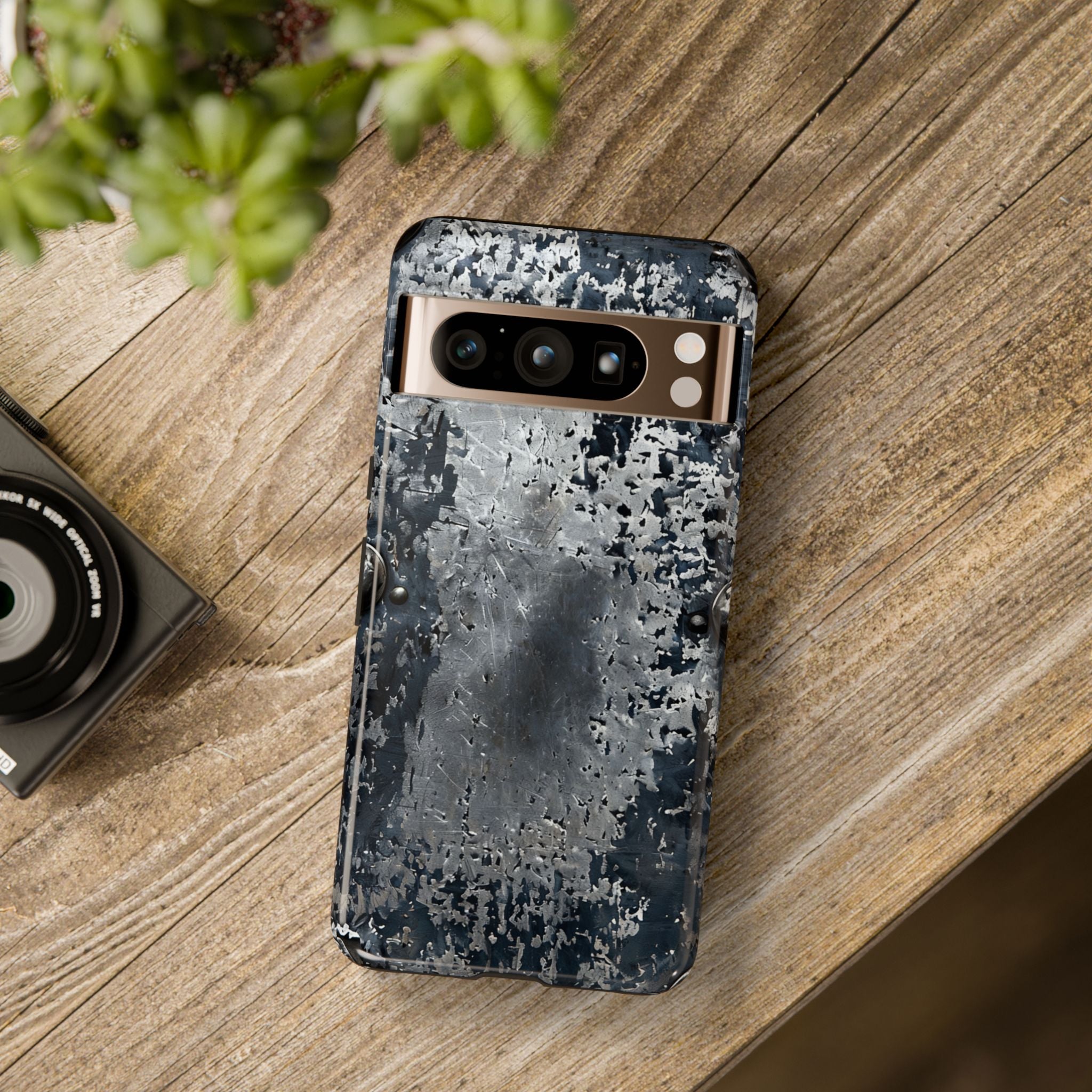 Rugged Rusted Metal Phone Case — Industrial Distressed Armor for iPhone