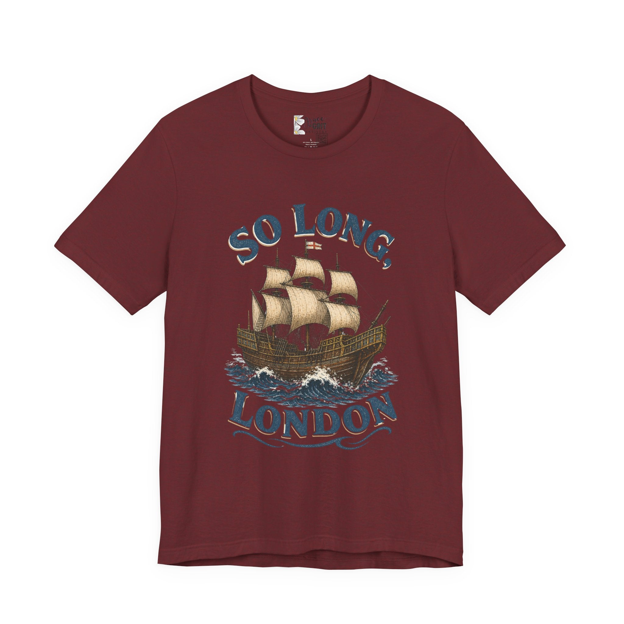 So Long London Ship T-Shirt — Vintage Sailing Graphic Tee
