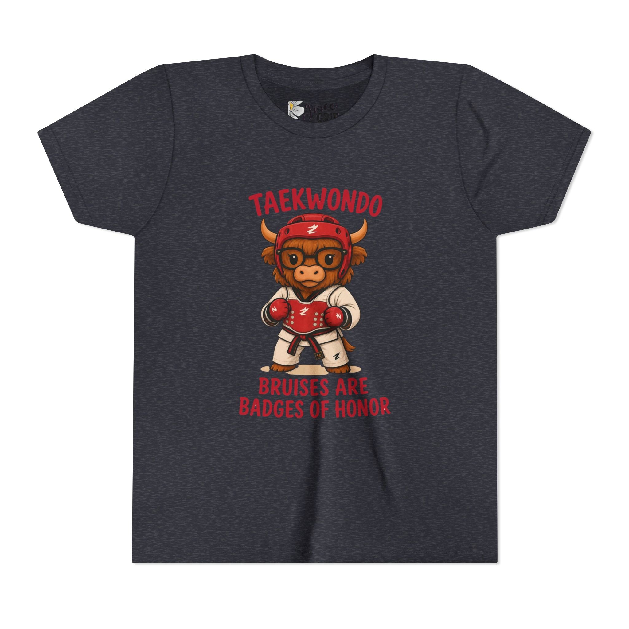 Taekwondo Buffalo Kids Tee | Bruises Are Badges of Honor