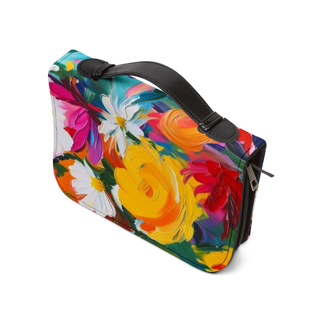 Colorful Floral Bible Cover – Vibrant Flower Design