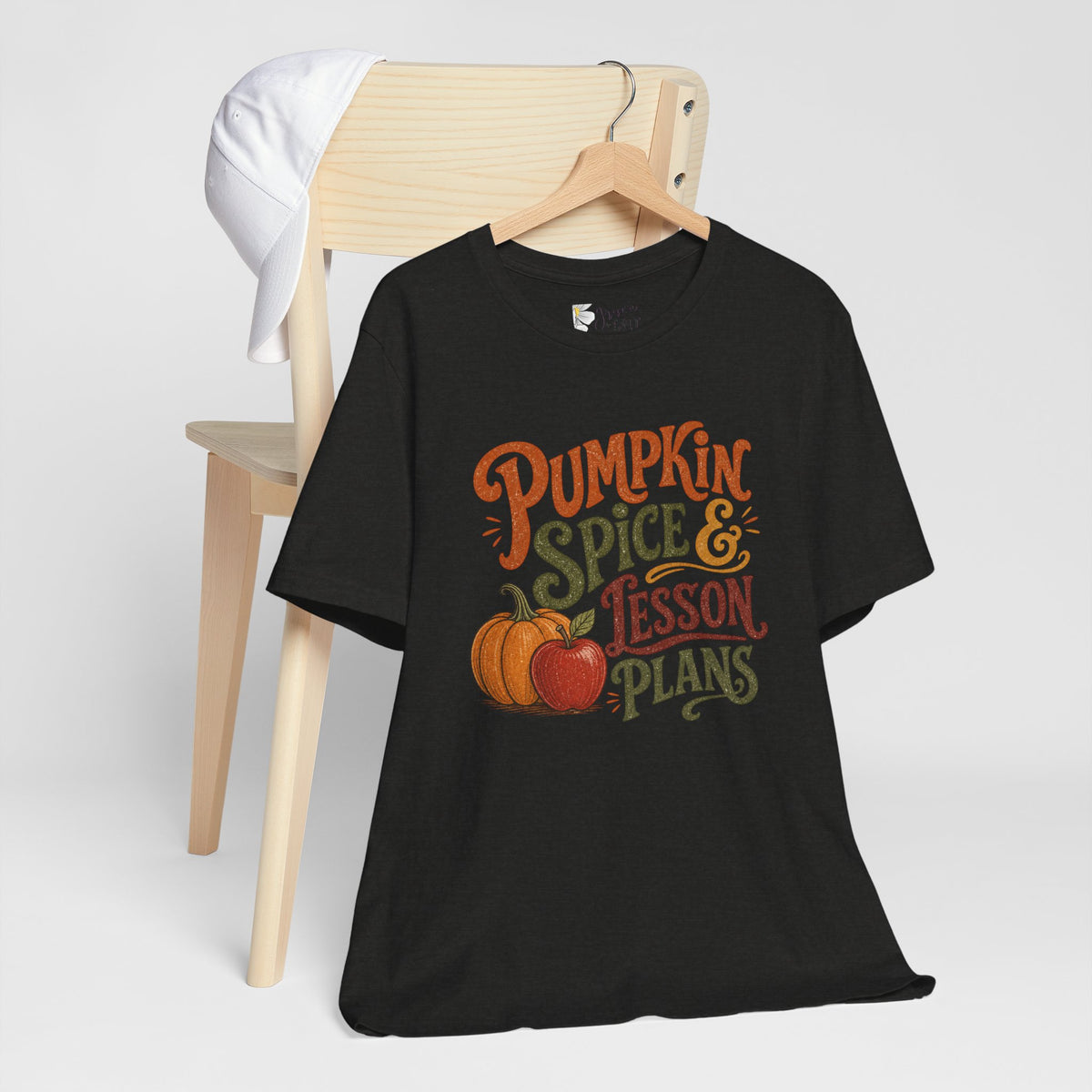 Pumpkin Spice & Lesson Plans Tee — Teacher Fall Pumpkin Shirt