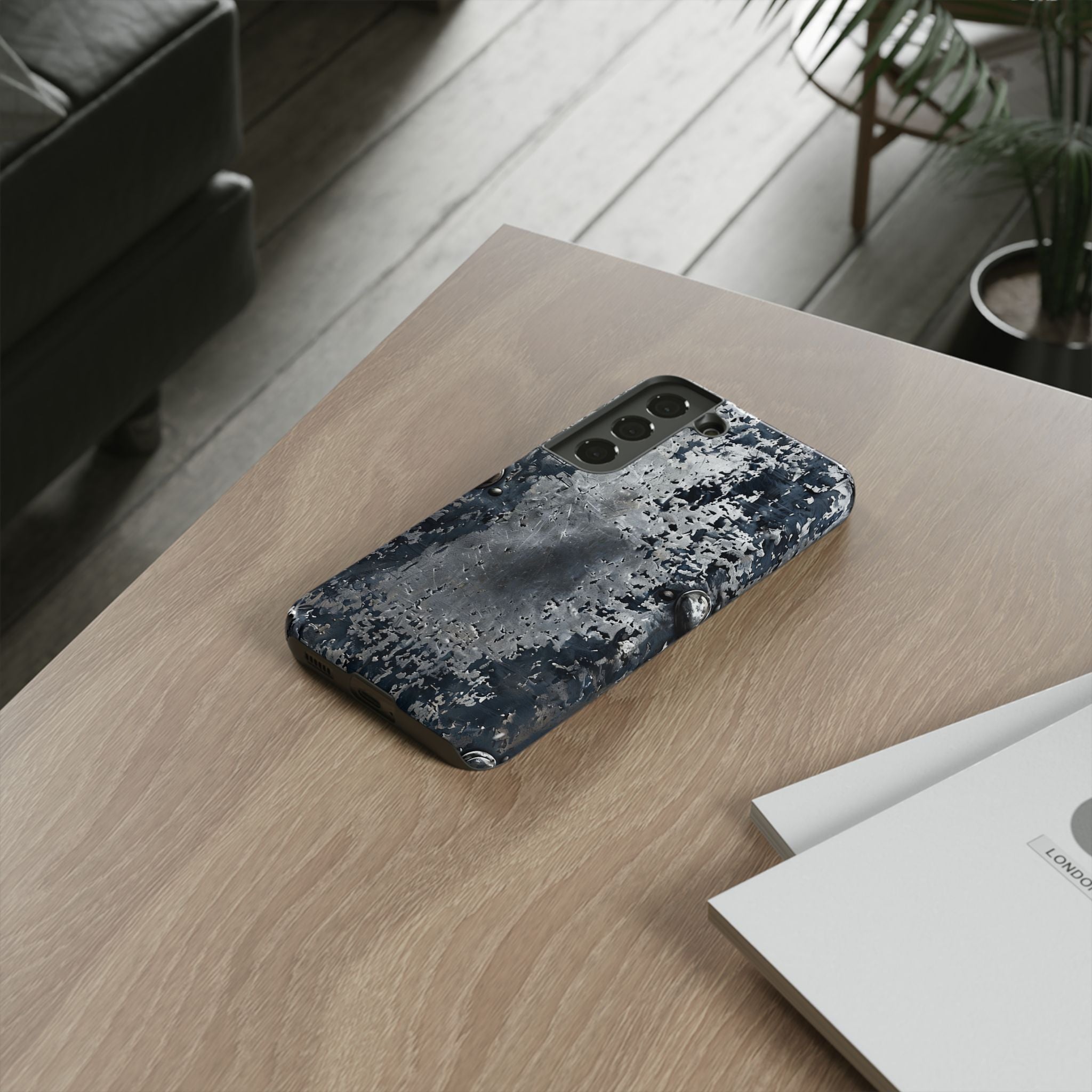 Rugged Rusted Metal Phone Case — Industrial Distressed Armor for iPhone