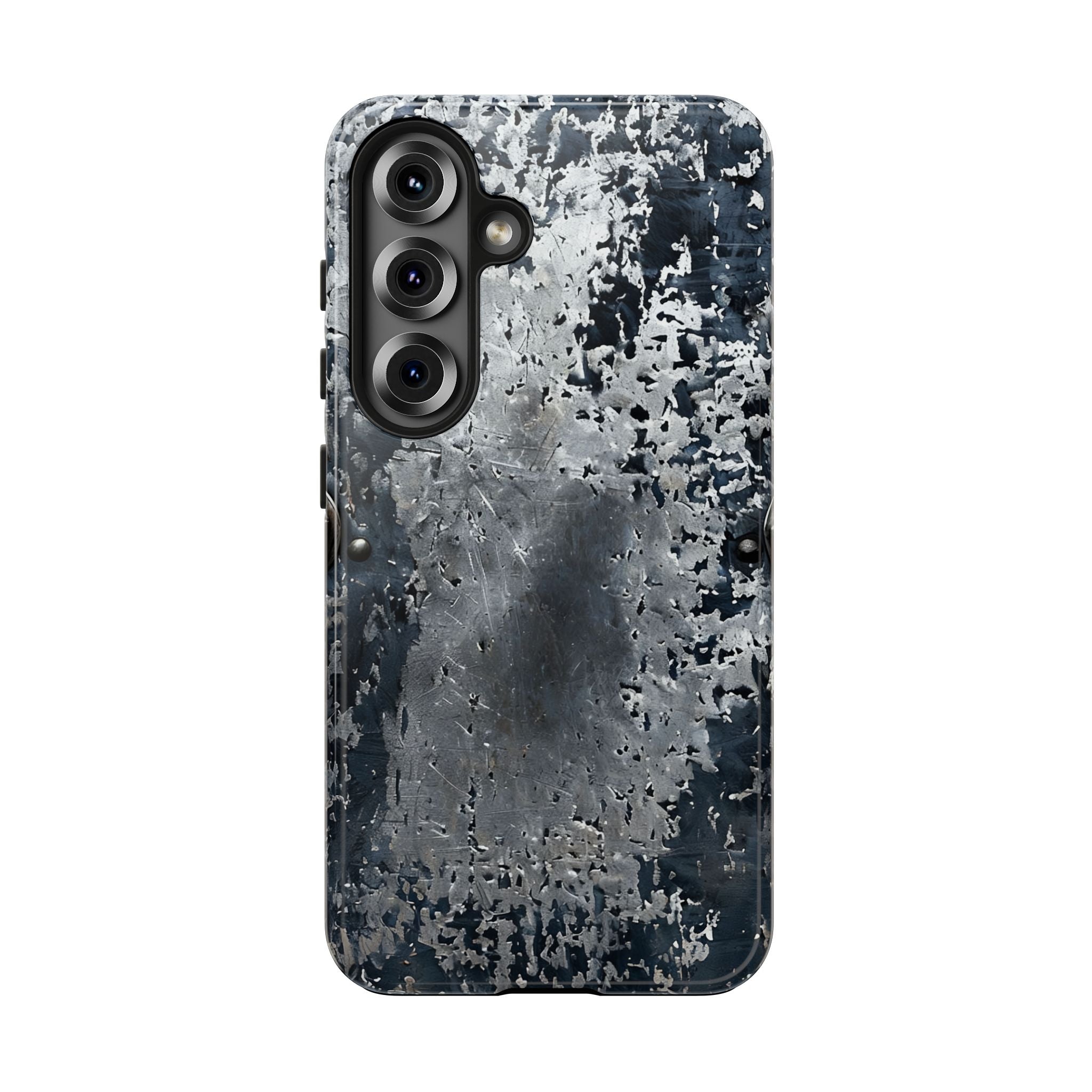 Rugged Distressed Metal Phone Case — Industrial Grunge iPhone Cover