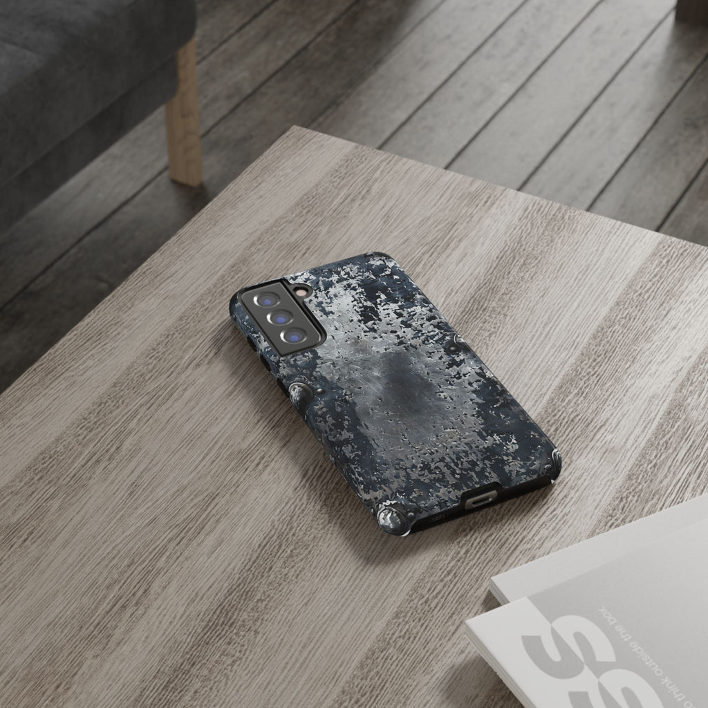 Rugged Rusted Metal Phone Case — Industrial Distressed Armor for iPhone