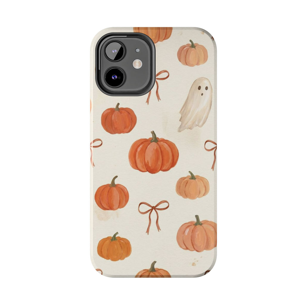 Pumpkin Ghost Phone Case – Cute Halloween Fall Pattern