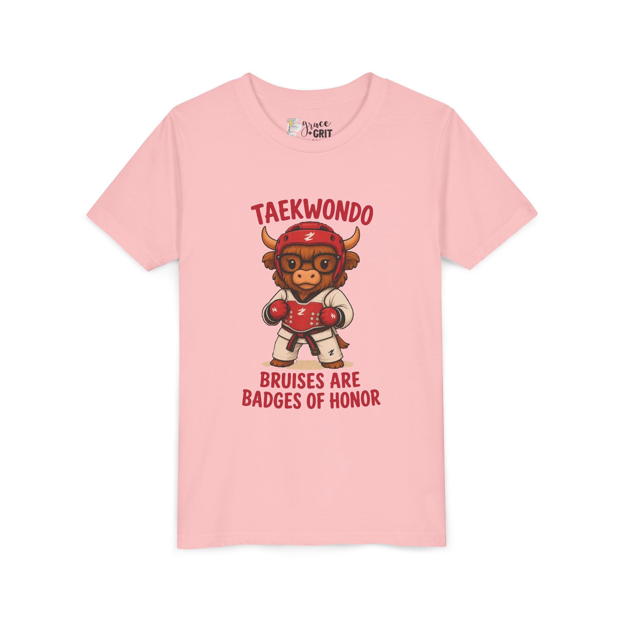 Taekwondo Buffalo Kids Tee | Bruises Are Badges of Honor