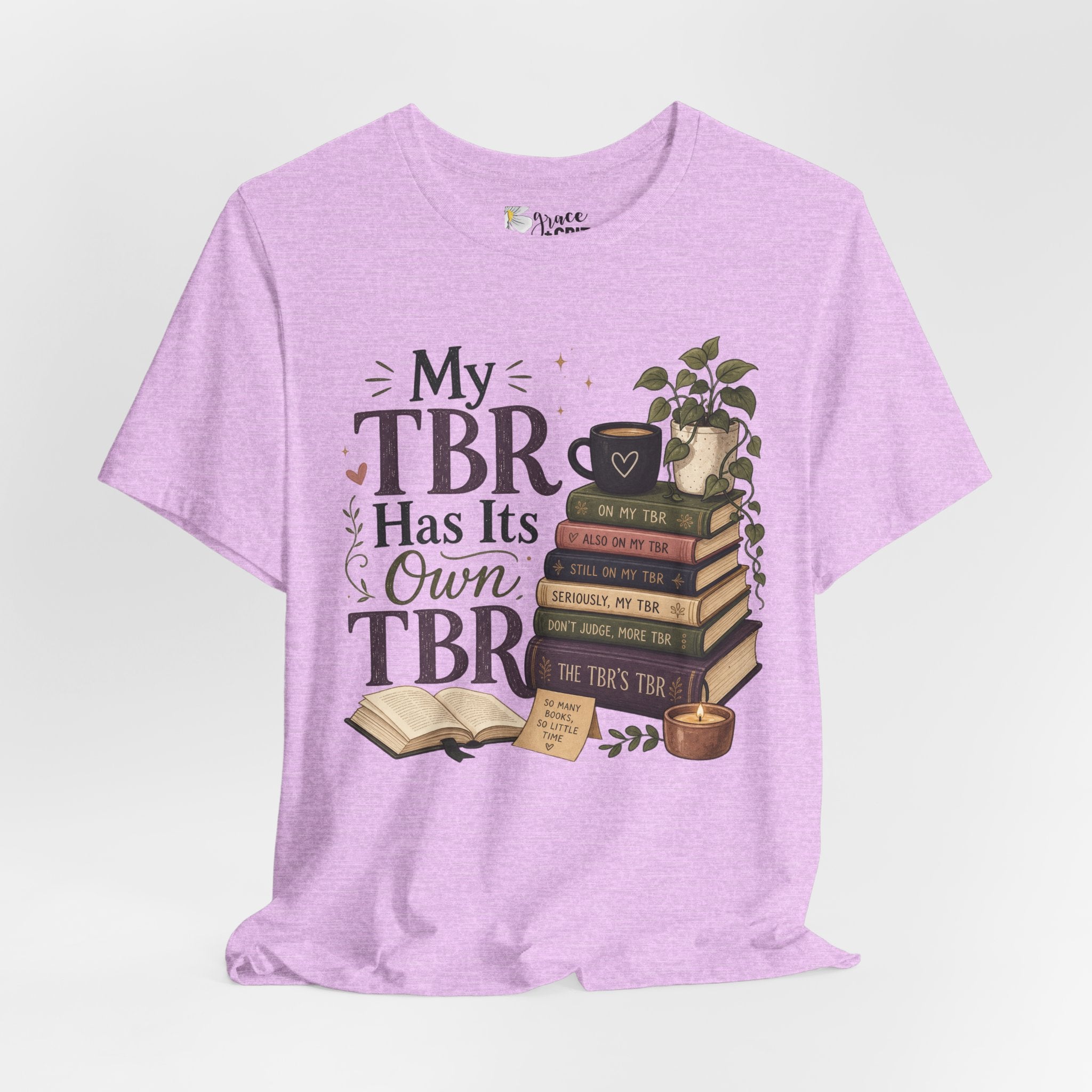 My TBR Has Its Own TBR T-Shirt — Book Lover Reading Stack Tee