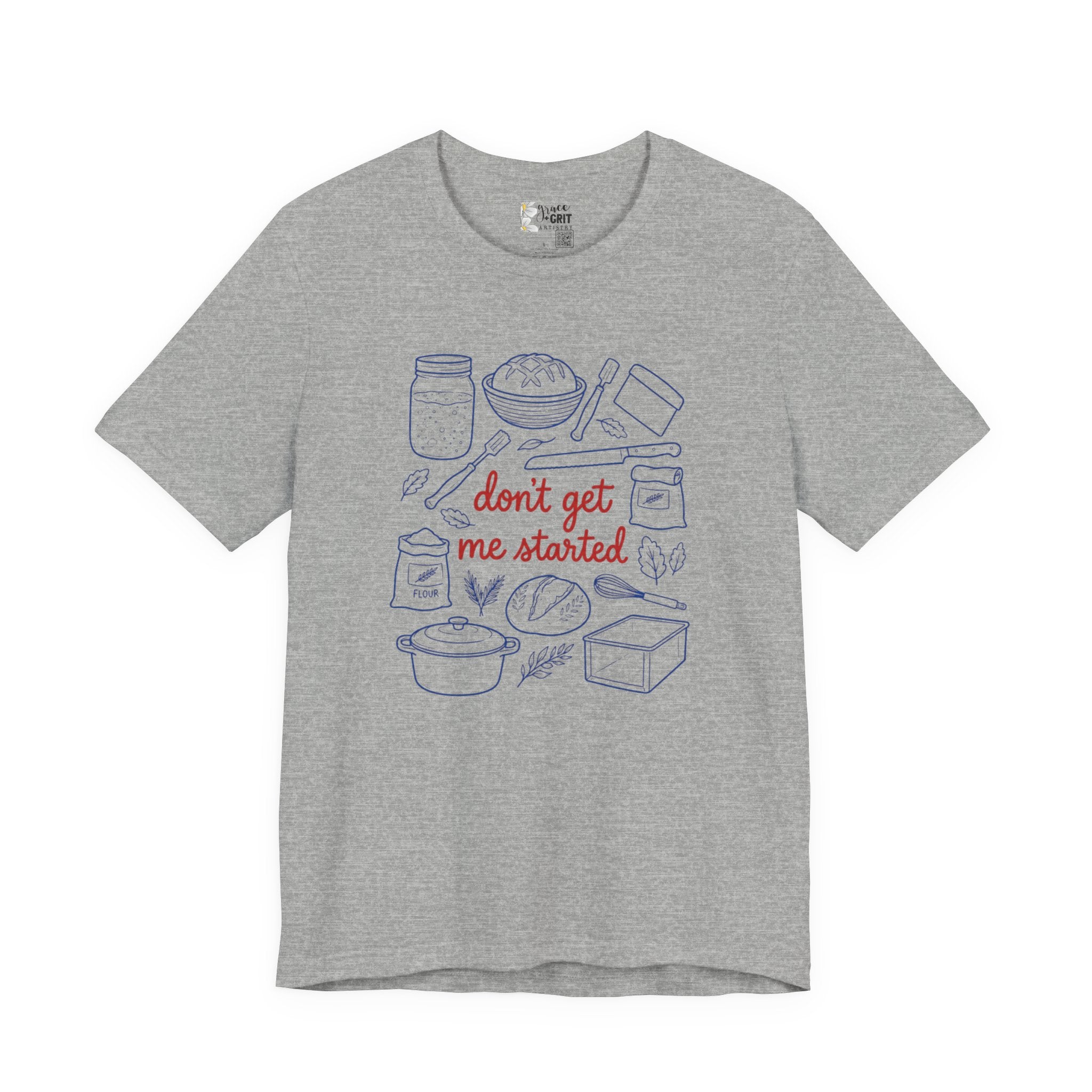 Cooking Tee — "Don't Get Me Started" Kitchen Illustration T-Shirt