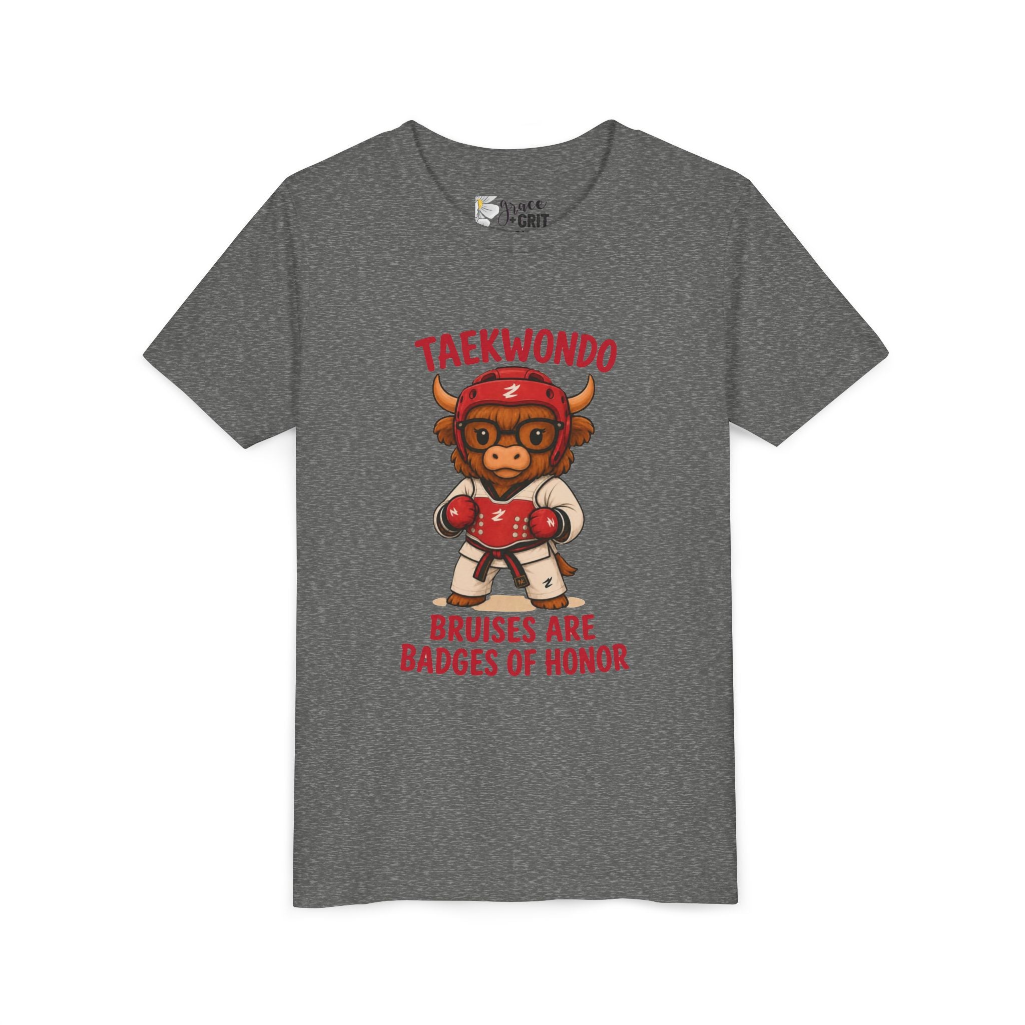 Taekwondo Buffalo Kids Tee | Bruises Are Badges of Honor