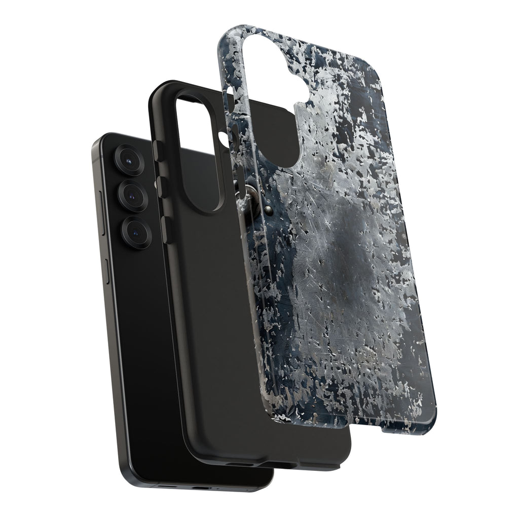Rugged Distressed Metal Phone Case — Industrial Grunge iPhone Cover