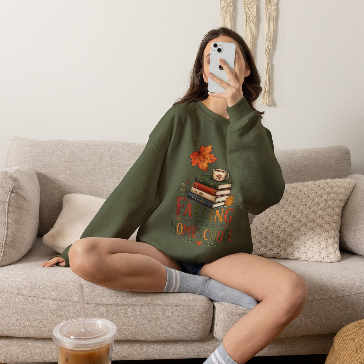 Falling for Home School Sweatshirt