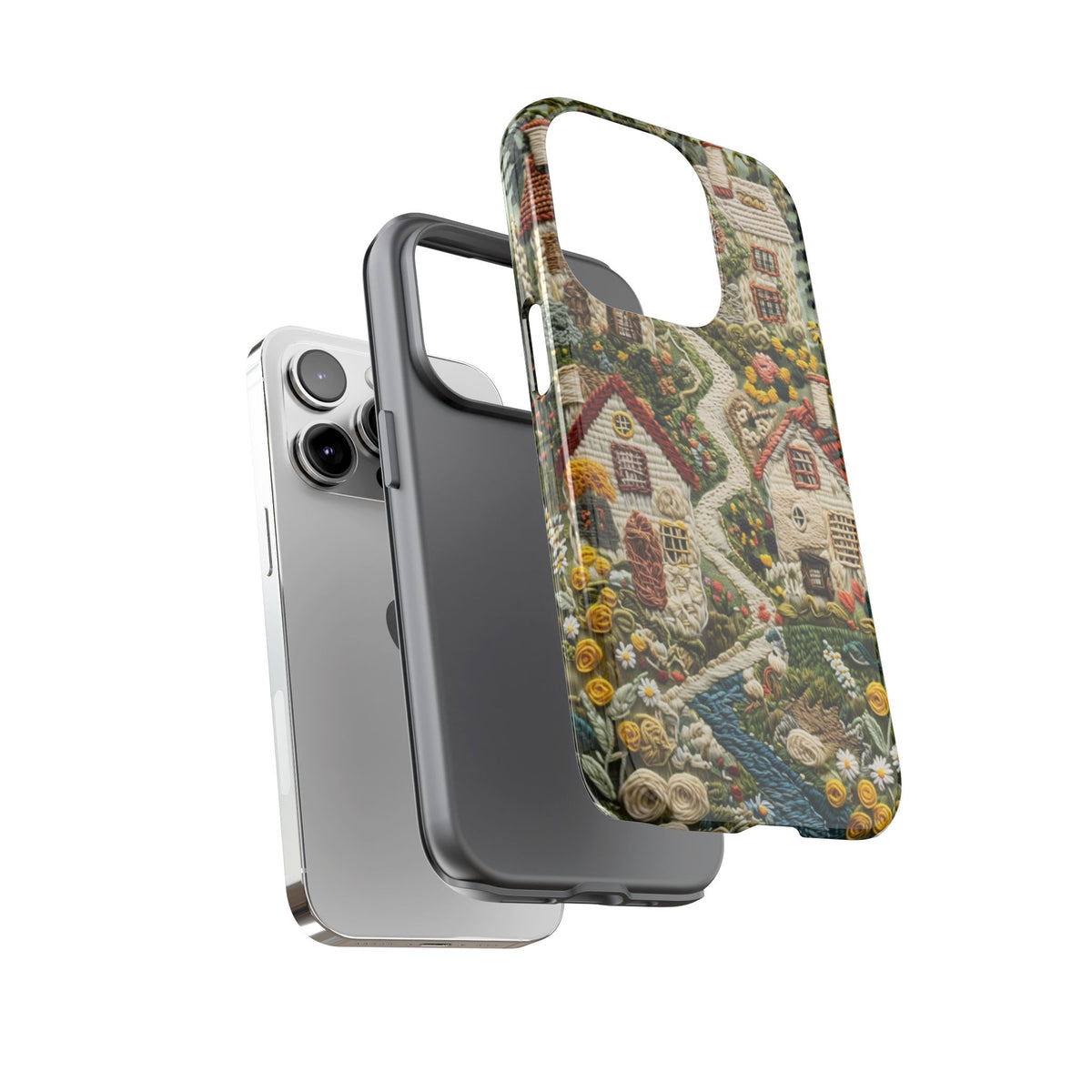 Cottagecore Garden Village Phone Case